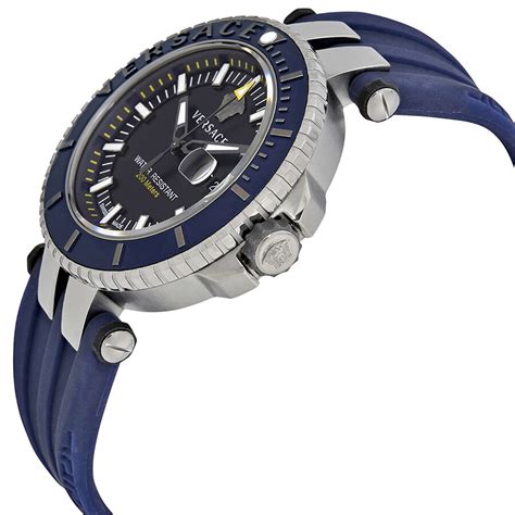 Versace VAK02 0016 Men's V Race Diver Rubber Blue Dial